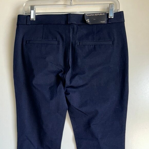 NWT Banana Republic Sloan Navy Blue Ankle Pants Size 4 - Picture 6 of 13